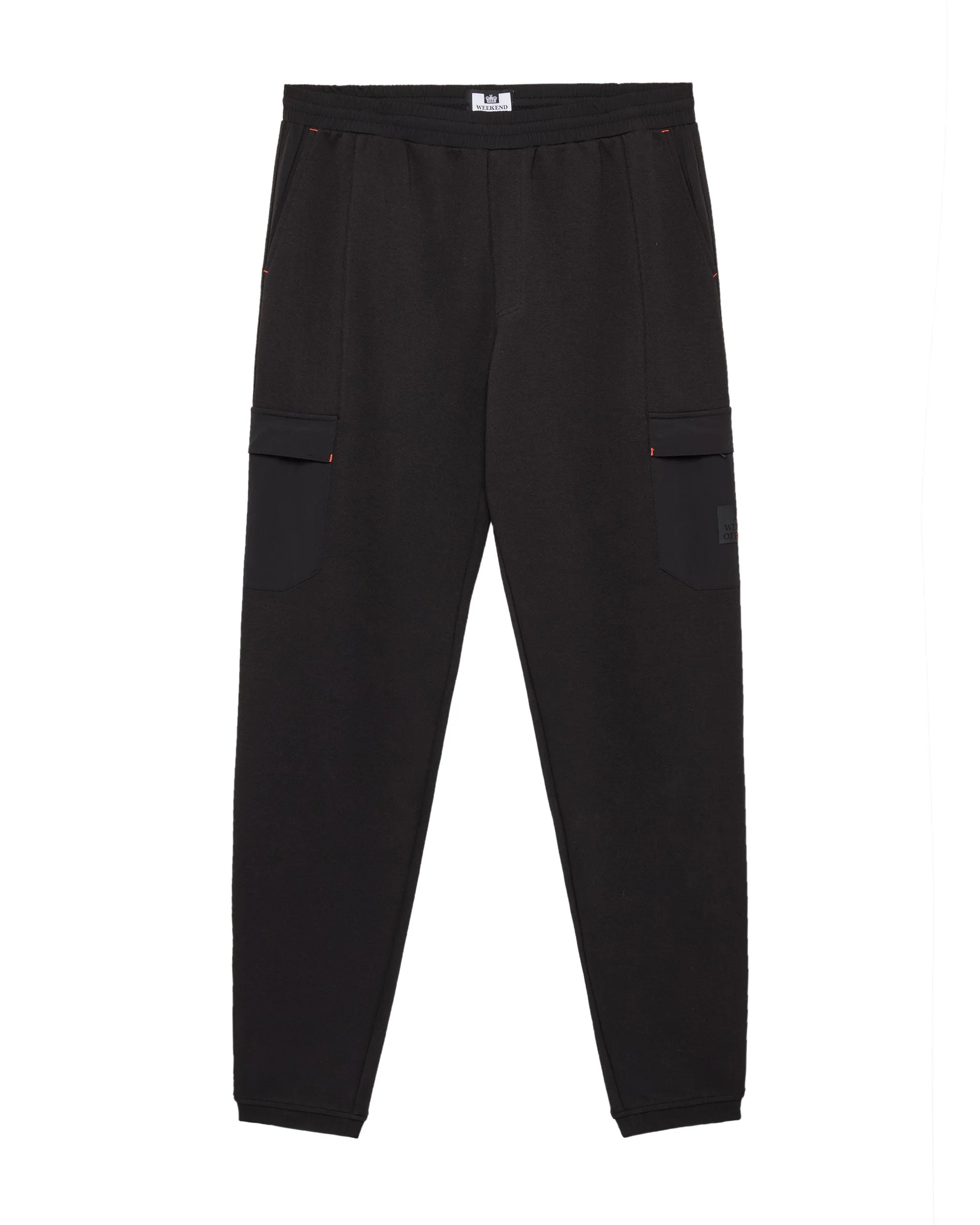 Estefano Cargo Jogger Pants Black