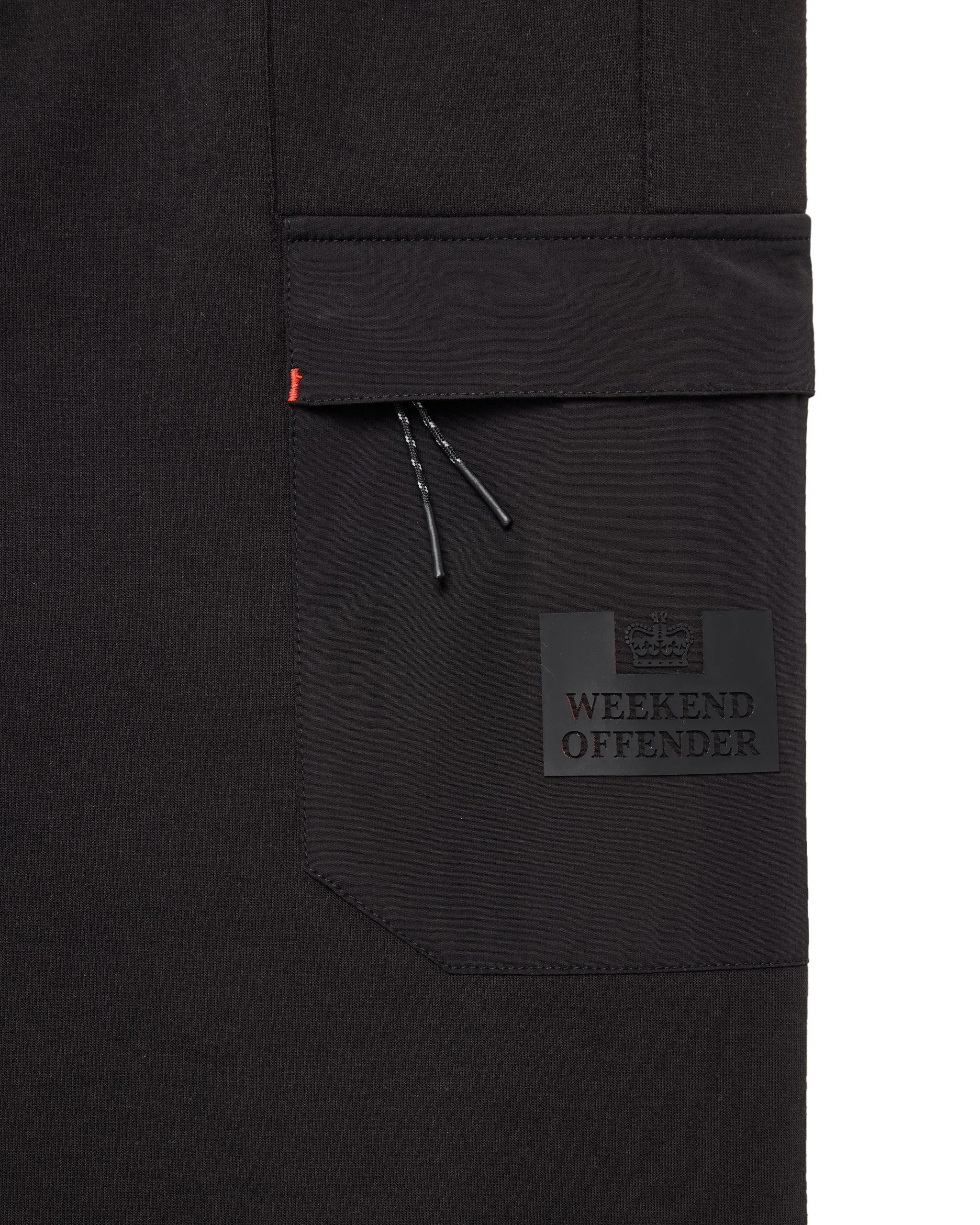 Estefano Cargo Jogger Pants Black