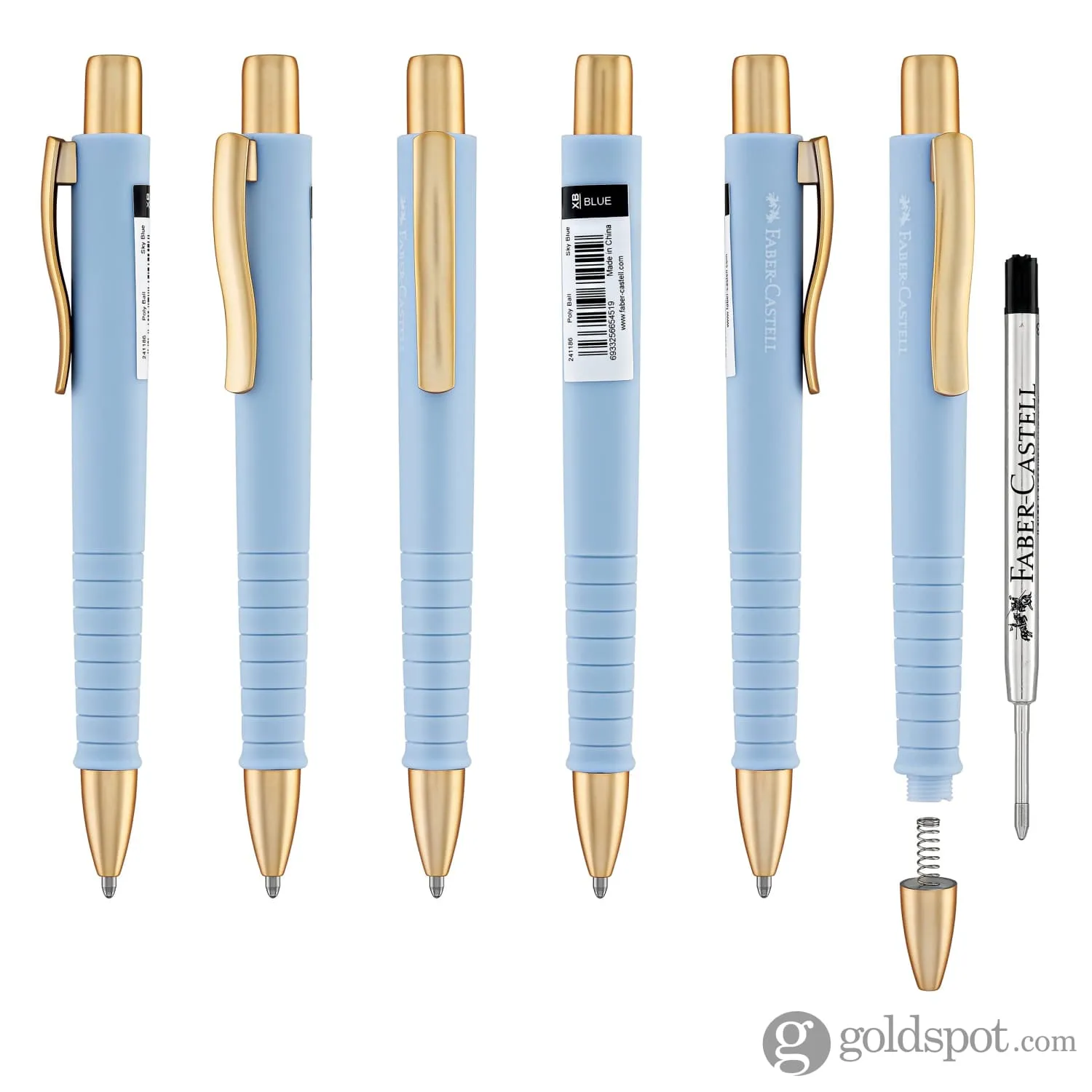 Faber-Castell Poly Ball Ballpoint Pen in Sky Blue