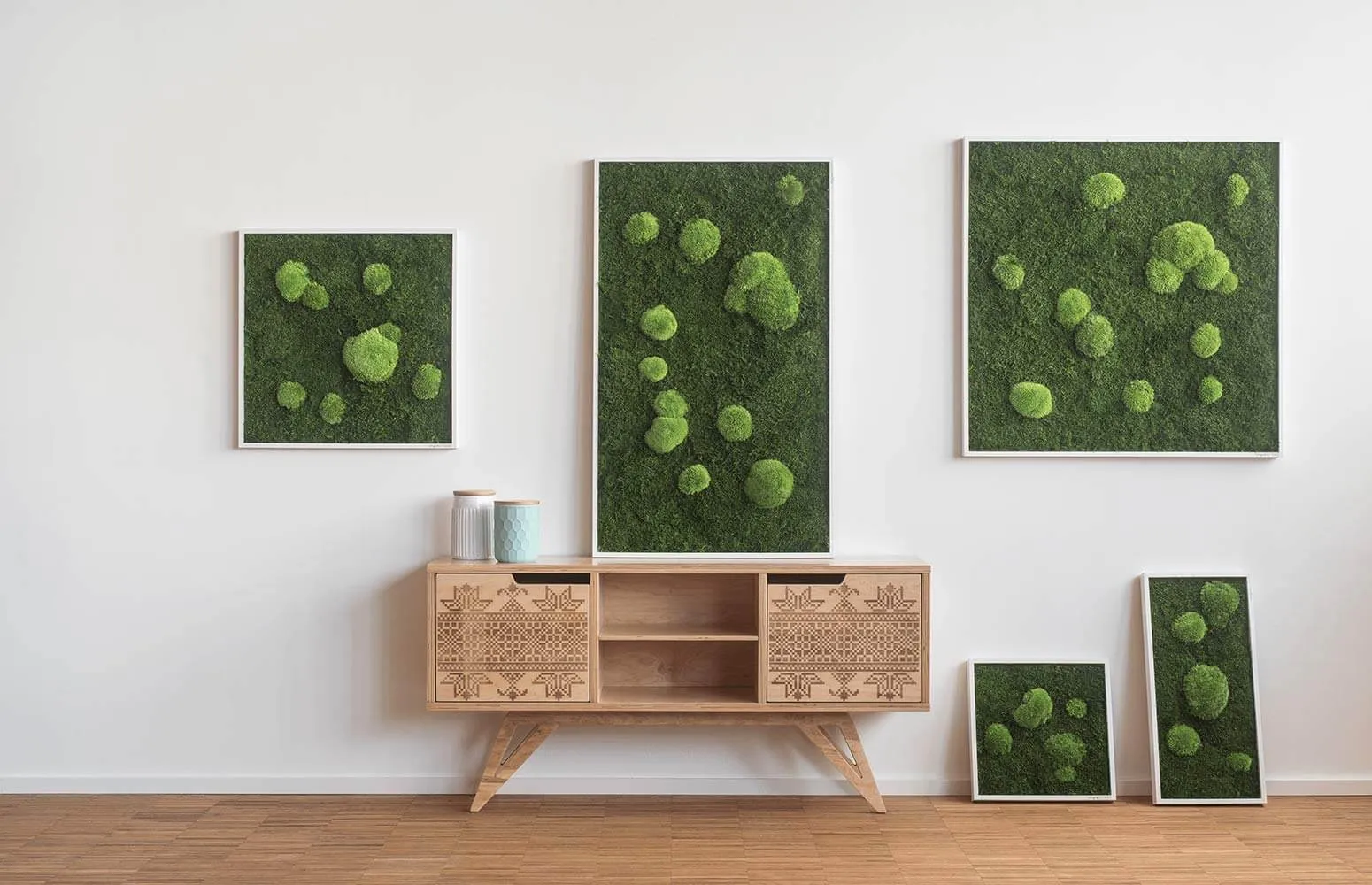 Forest Square Moss Wall Art (35cm)