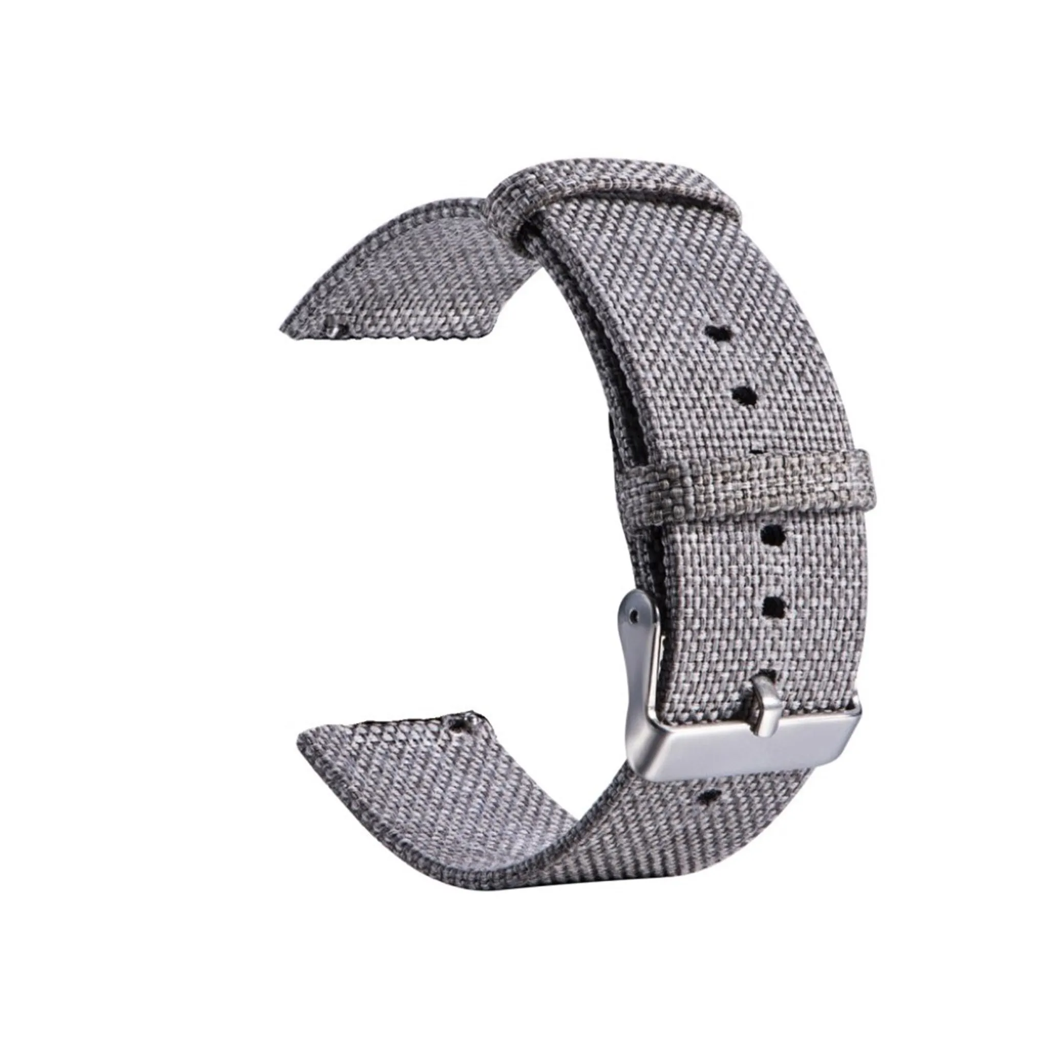 Garmin Vivomove HR nylon canvas watch band replacement - Light Grey