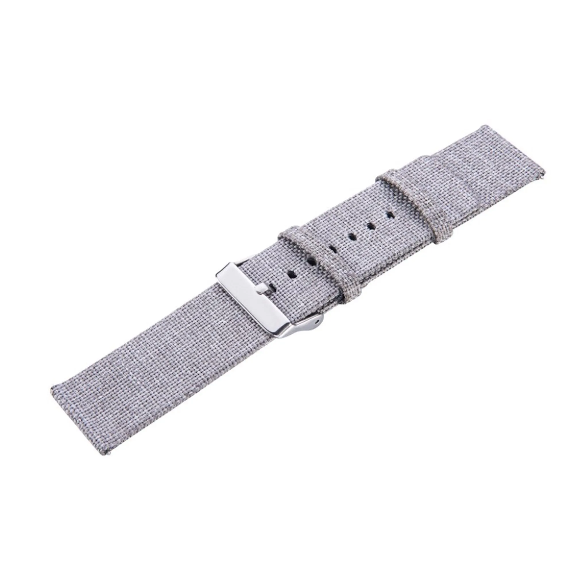 Garmin Vivomove HR nylon canvas watch band replacement - Light Grey