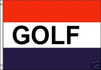 Golf Polyester Flag Banner Sign