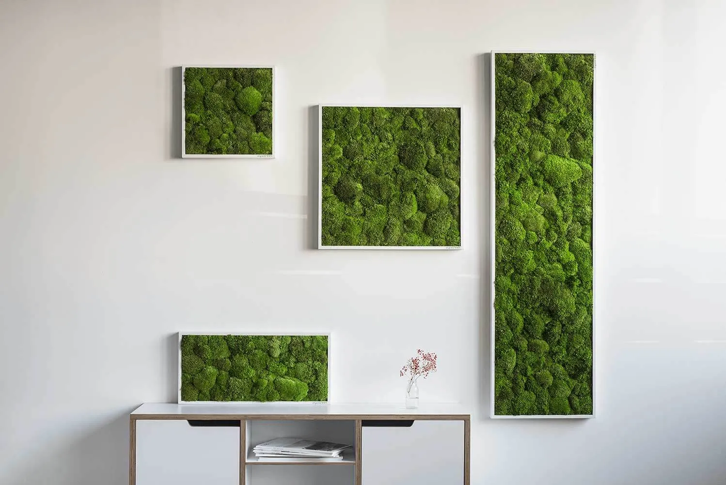 Green Square Moss Art (35cm)