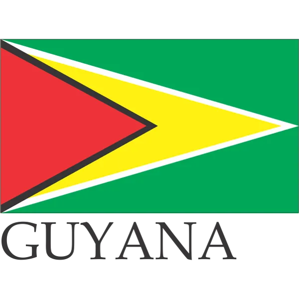 Guyana Embroidered Flag Badge