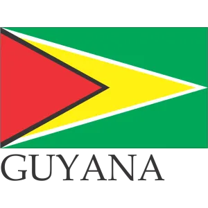 Guyana Embroidered Flag Badge