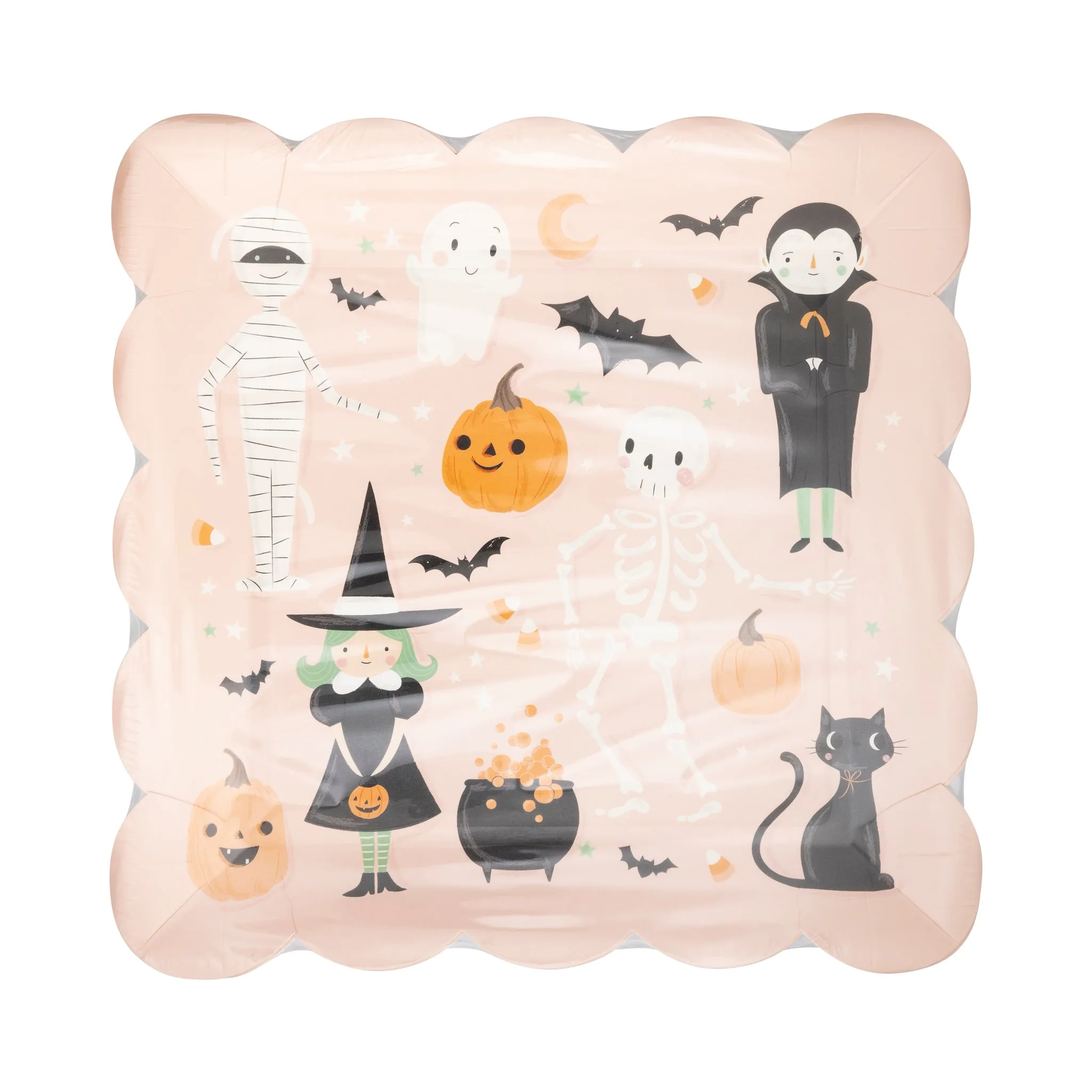 Halloween Characters Paper Plate