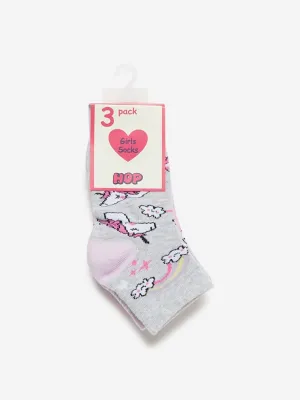 HOP Kids Lilac Printed Socks Set of Three