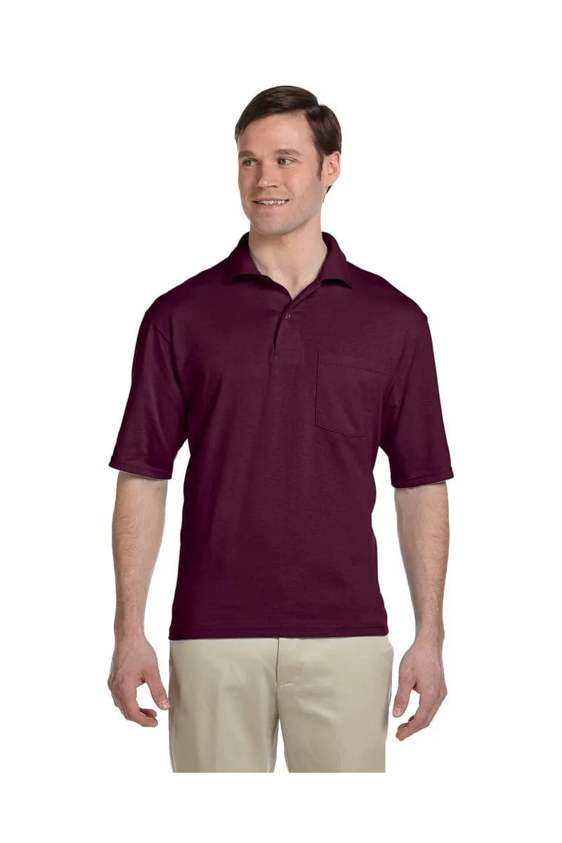 Jerzees 436P: Adult 5.6 oz. SpotShield(tm) Pocket Jersey Polo, Basic Colors