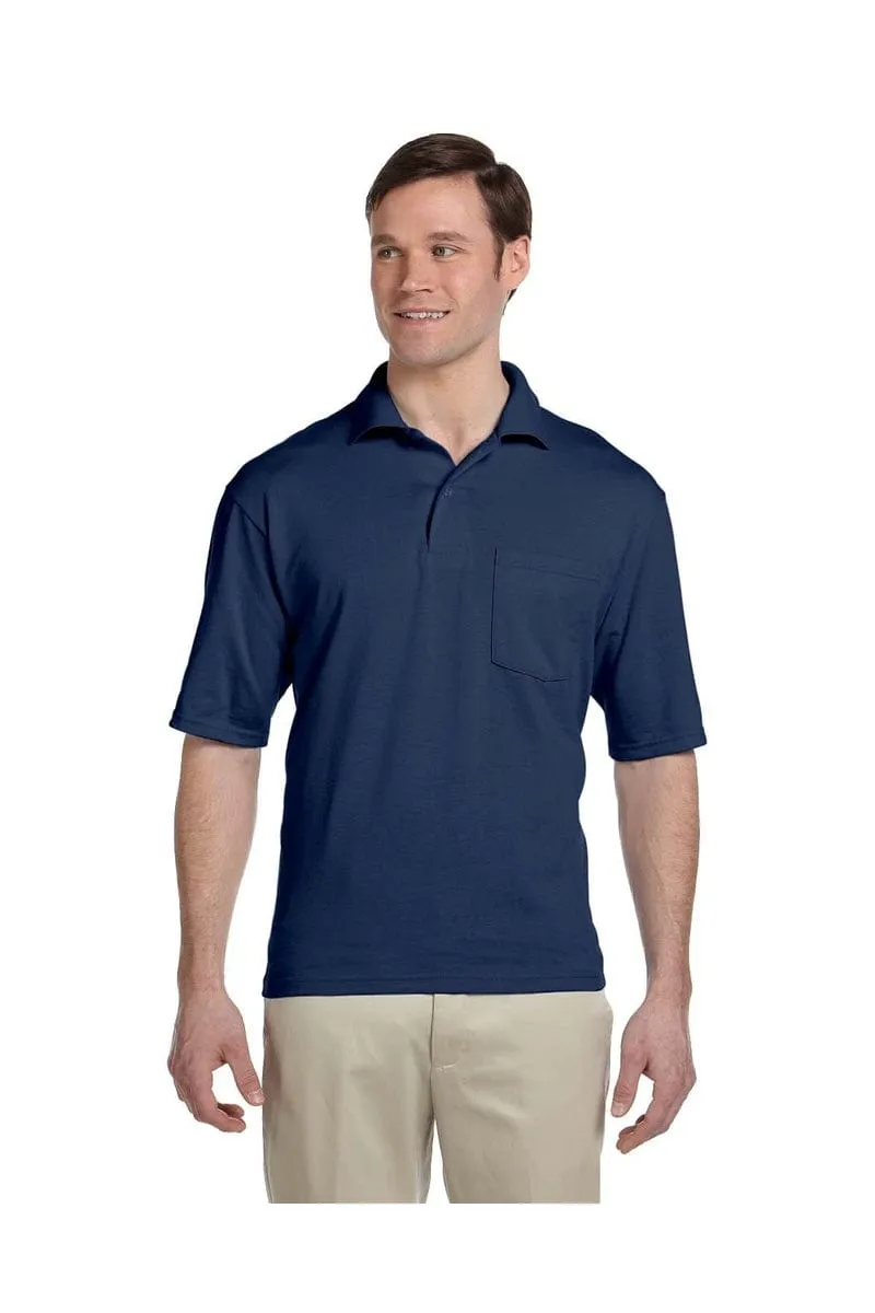 Jerzees 436P: Adult 5.6 oz. SpotShield(tm) Pocket Jersey Polo, Basic Colors