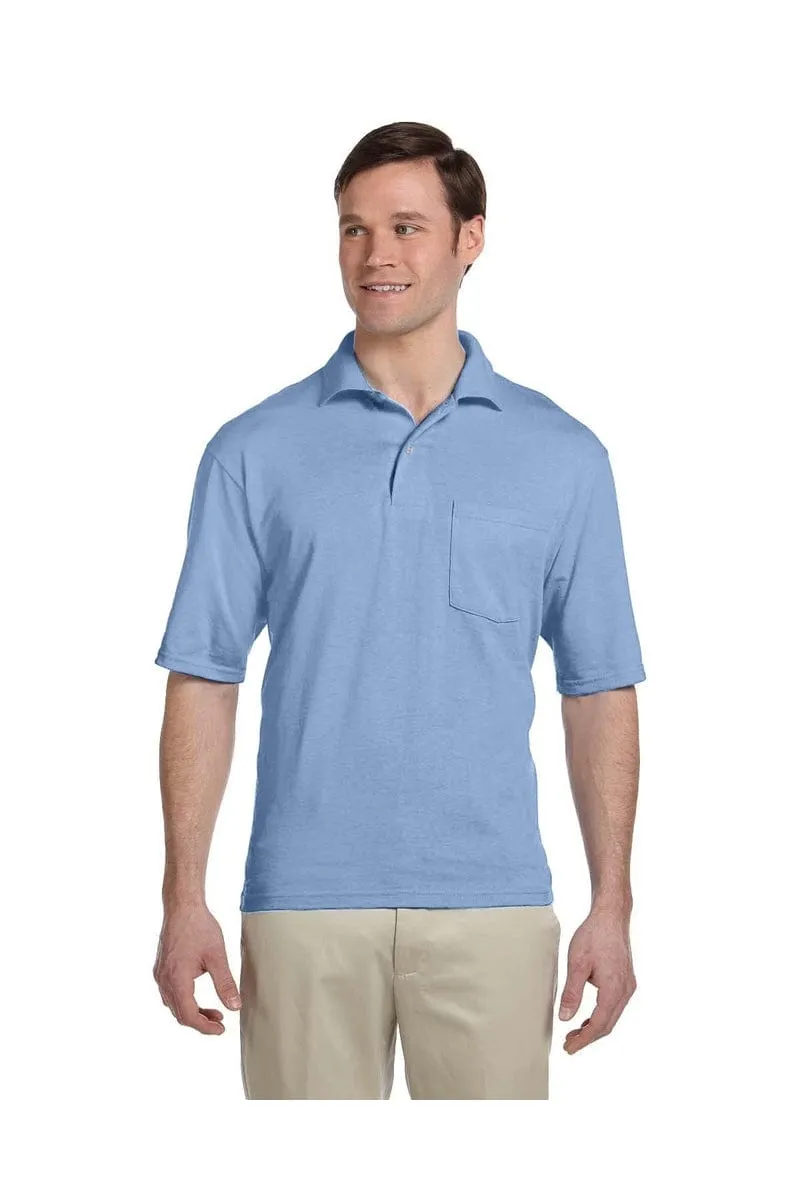 Jerzees 436P: Adult 5.6 oz. SpotShield(tm) Pocket Jersey Polo, Basic Colors