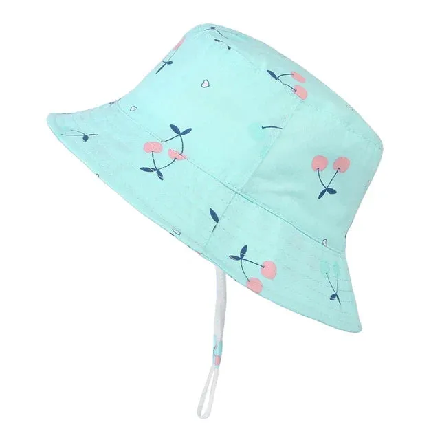 Kids Bucket Cotton Flat Hat