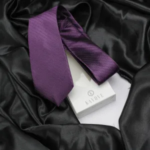 Kovove Purple Solid Neck Tie For Men