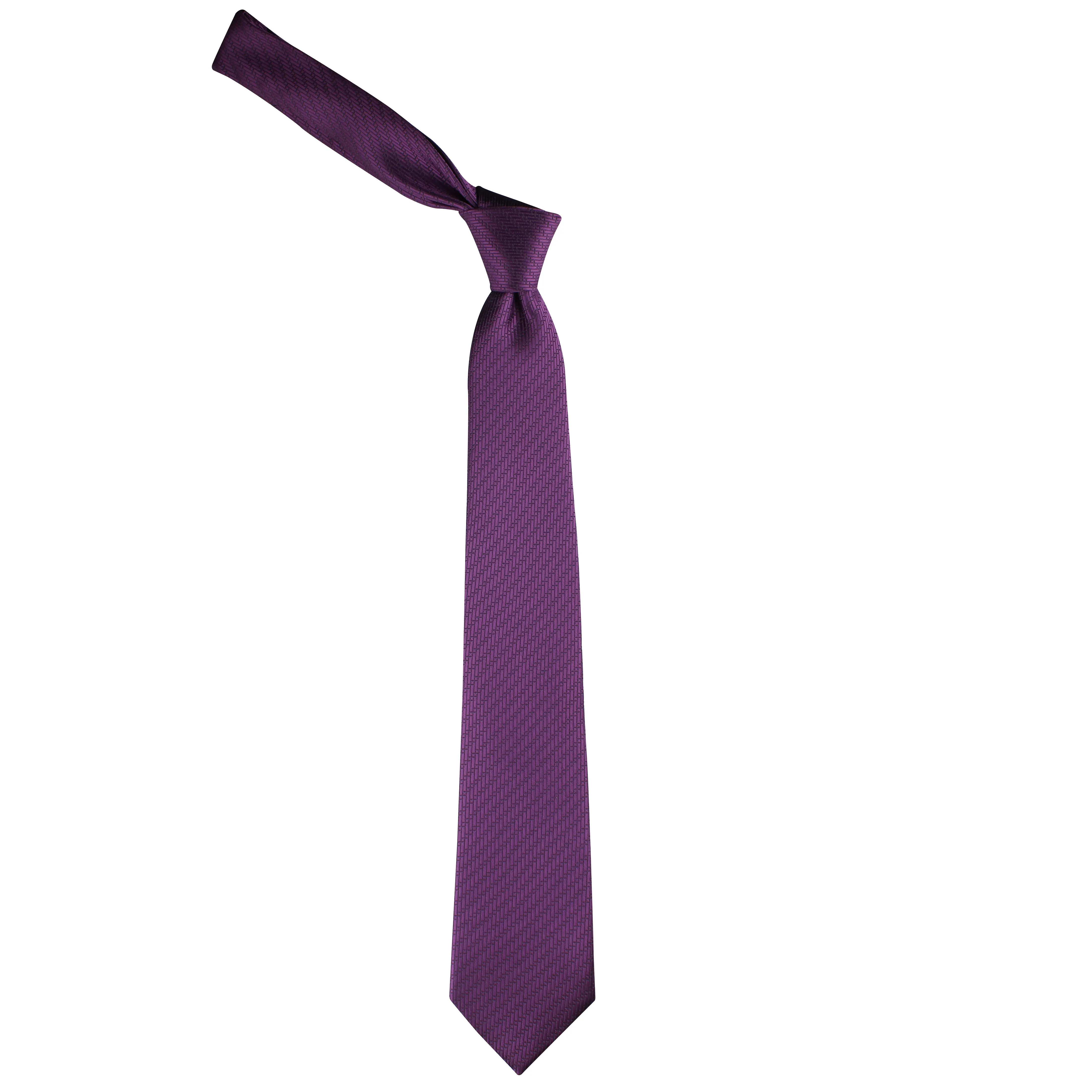 Kovove Purple Solid Neck Tie For Men