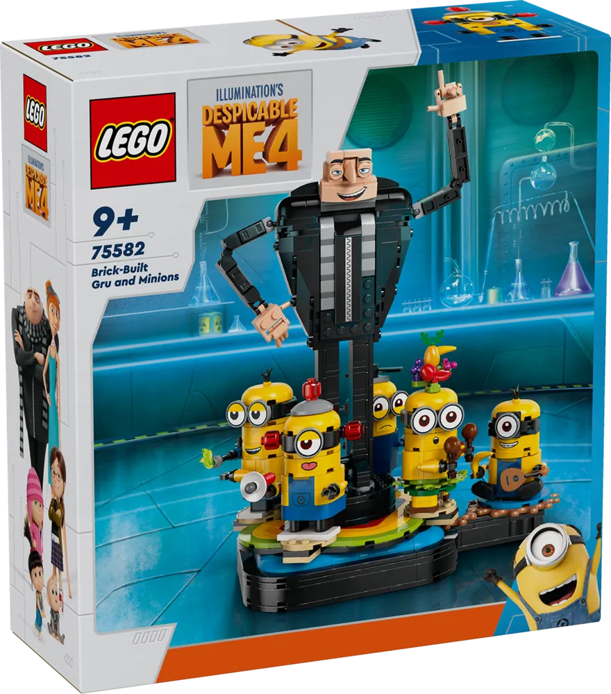 LEGO Despicable Me Brick-Built Gru and Minions 75582