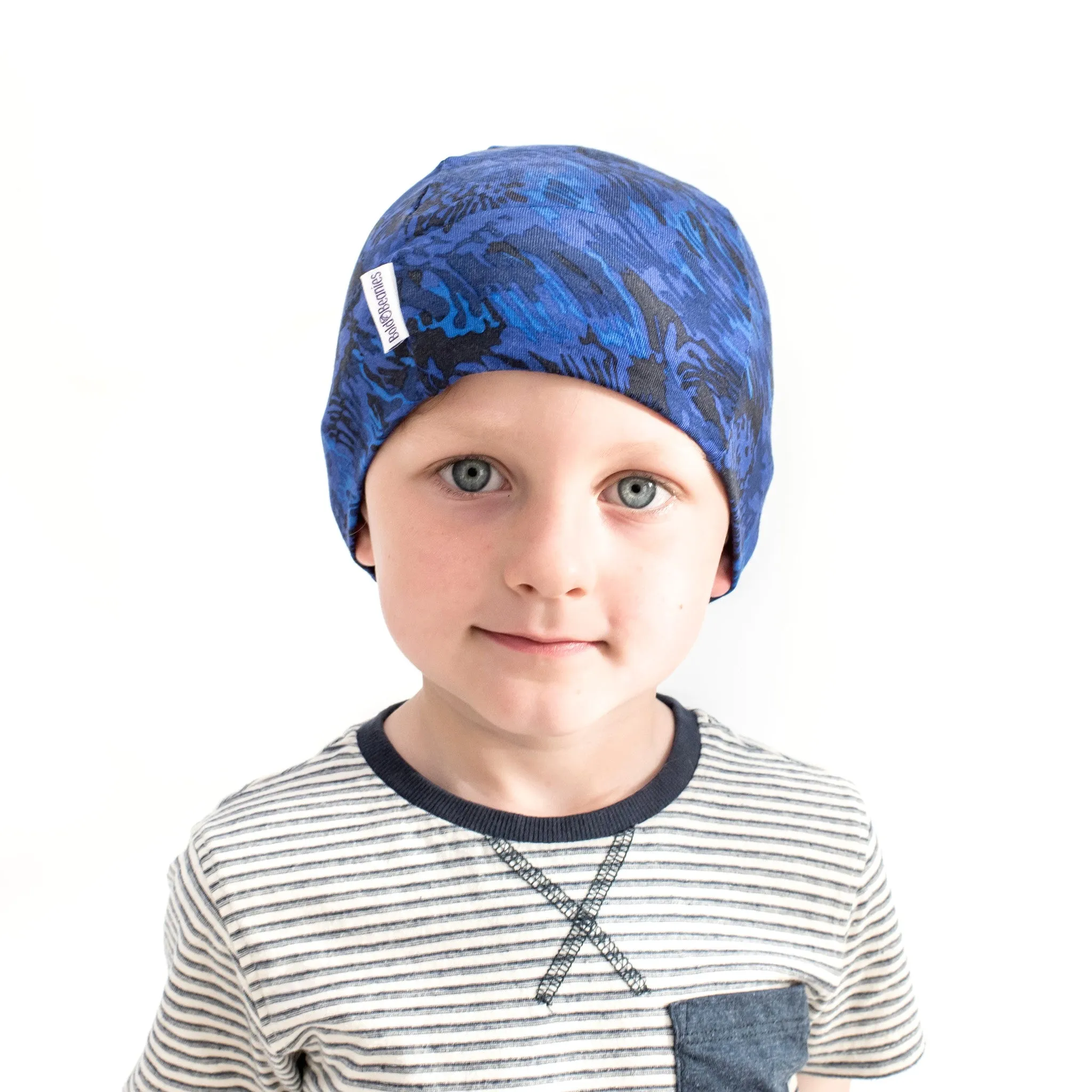 Liberty Boy Camouflage Bold Beanies Hat Blue