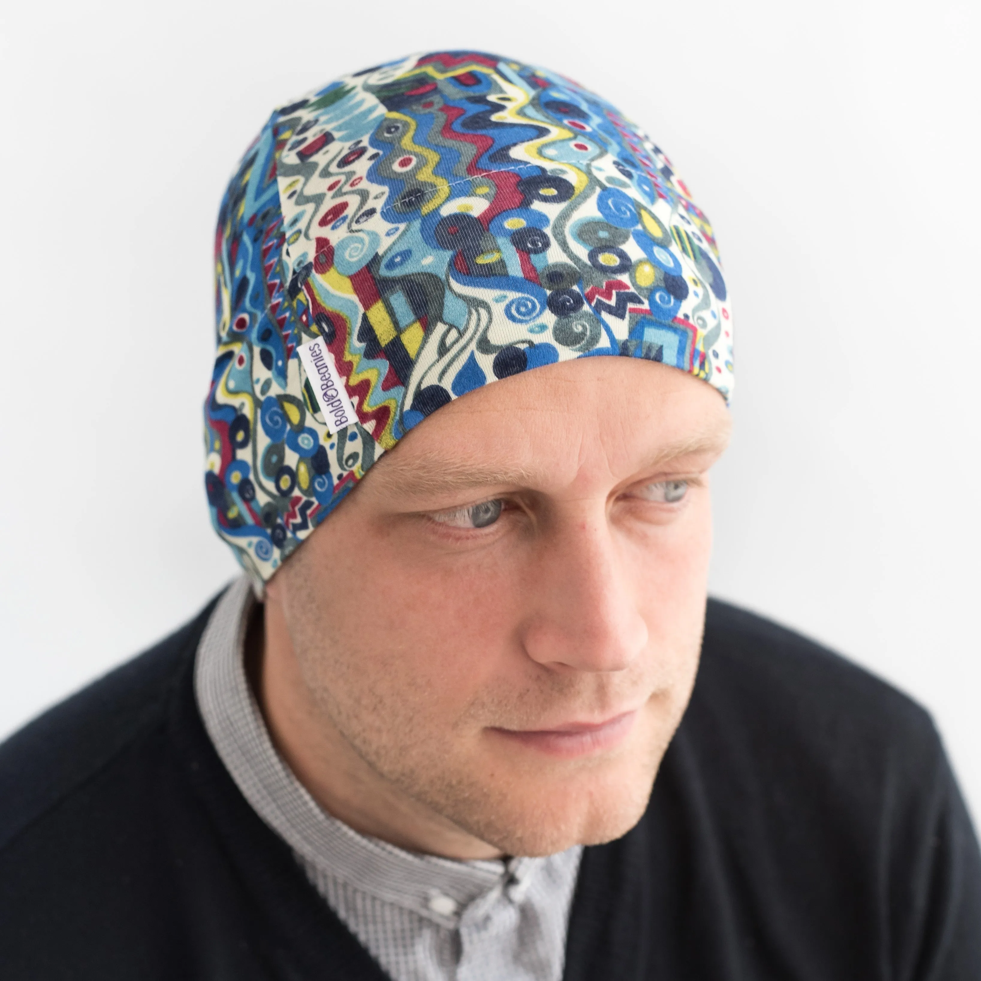 Liberty Orleans Blue Mens Cotton Headwear