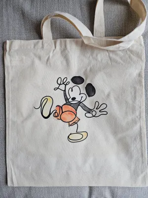 Line mouse canvas tote- flawed