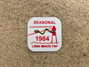 Long Beach Township 1984 Seasonal Beach Badge