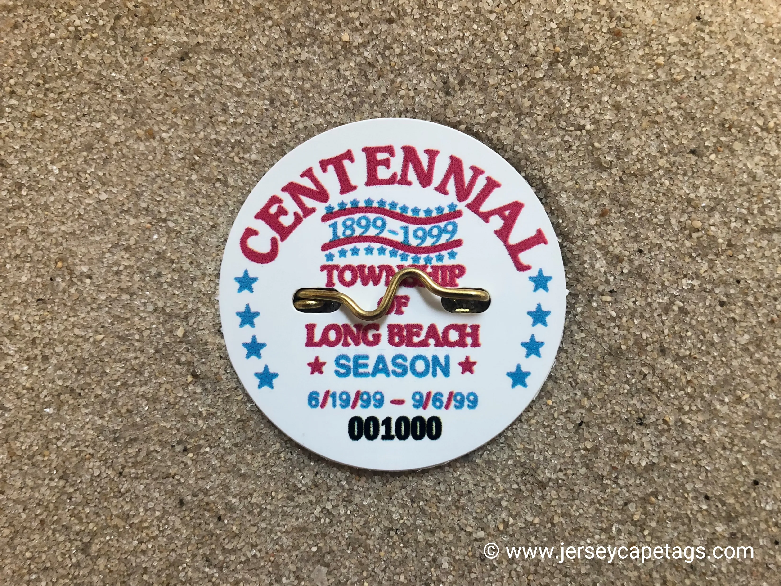 Long Beach Township 1999 Seasonal Beach Badge