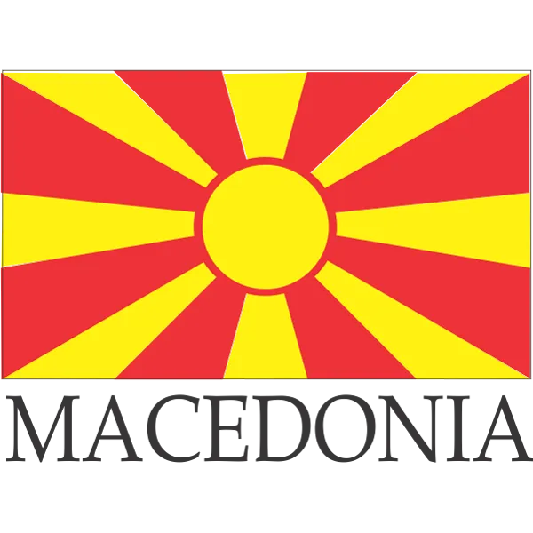 Macedonia Embroidered Flag Badge