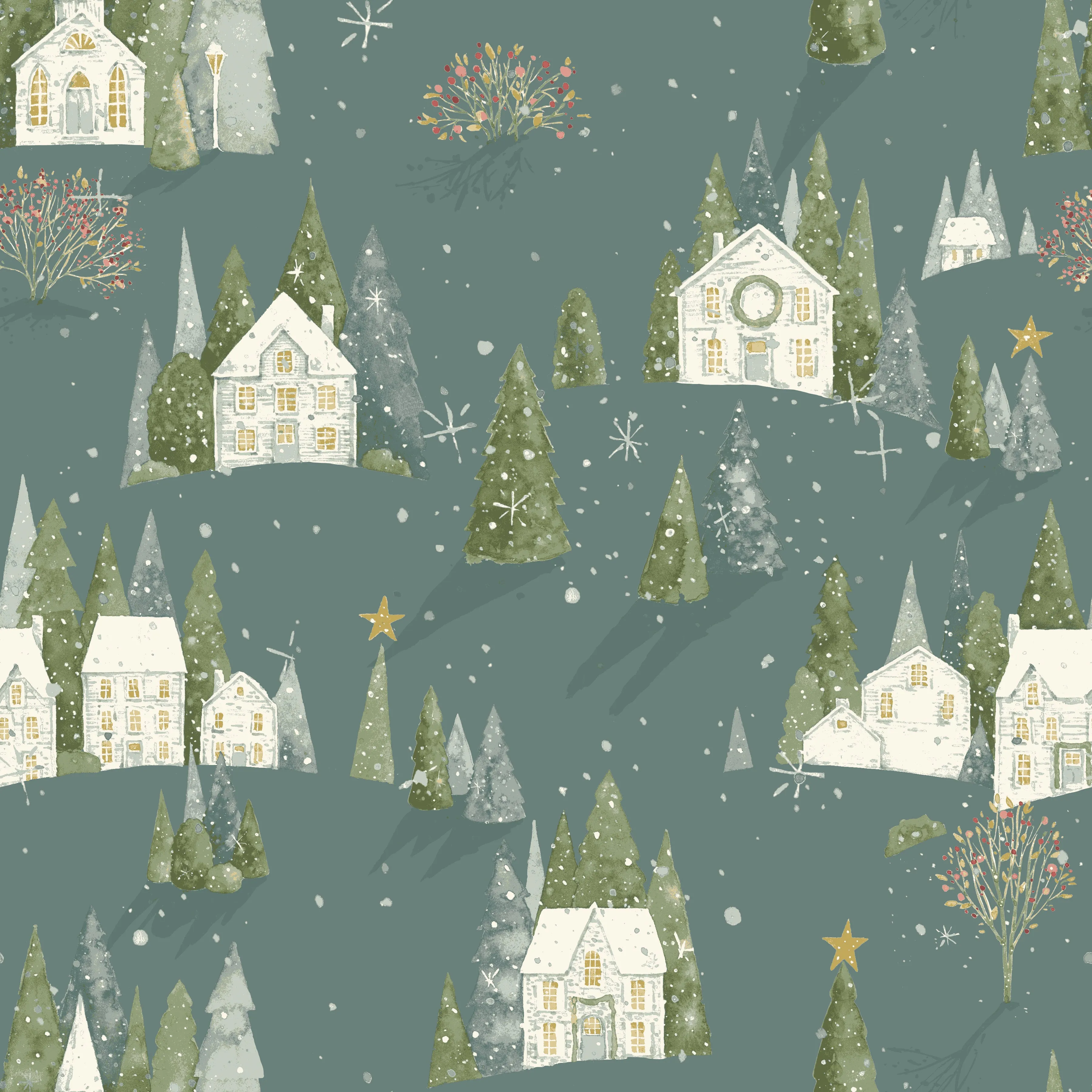 Magical Winterland | Home Sweet Home Winter by Lisa Audit for Riley Blake