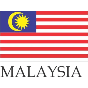 Malaysia Embroidered Flag Badge