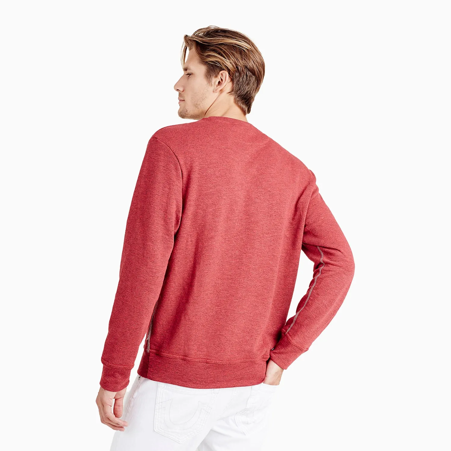 Men's Debossed Logo Double Knit Sweatshirt