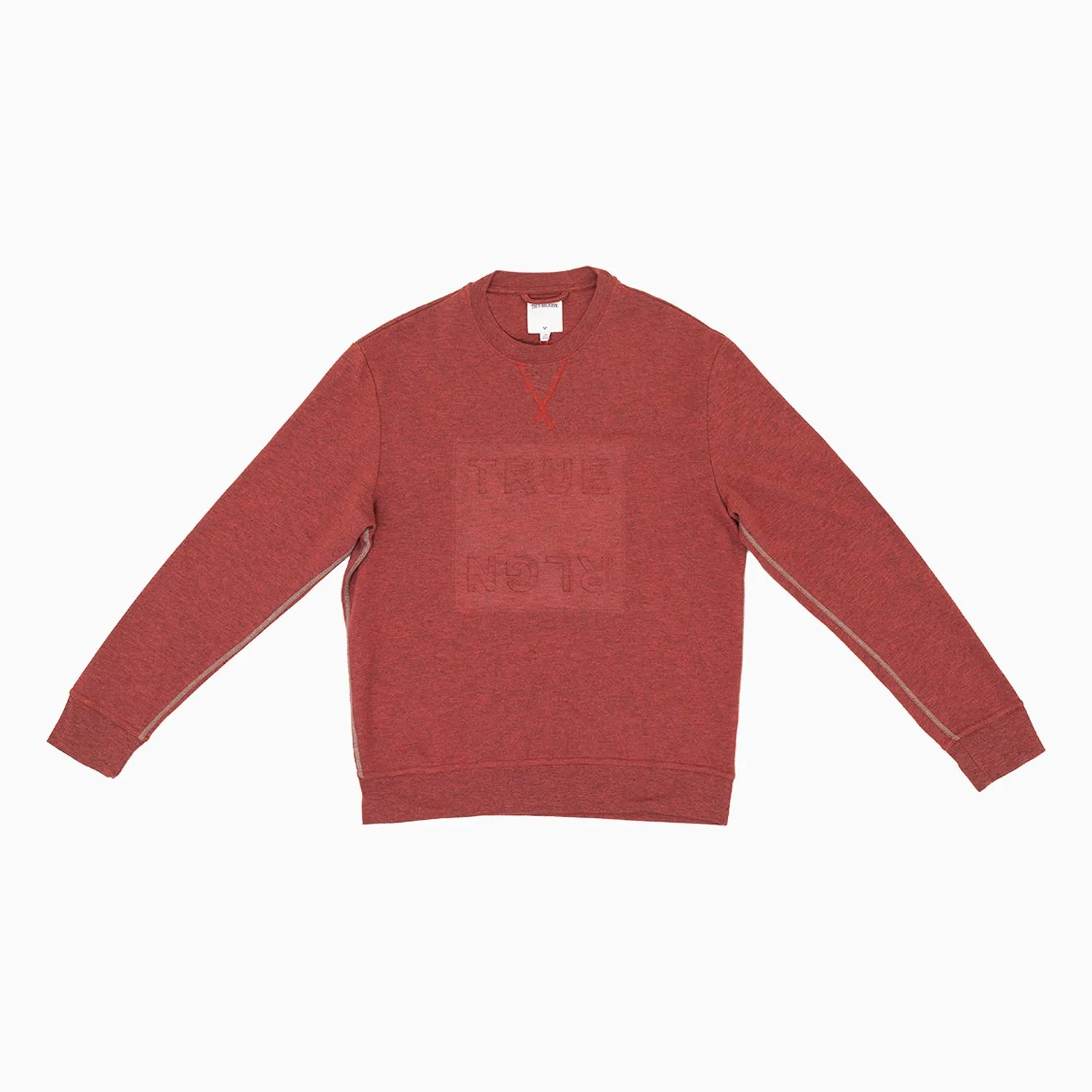 Men's Debossed Logo Double Knit Sweatshirt