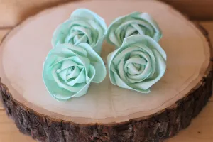 Mint Premium Sola Wood Flowers (Set of 12)