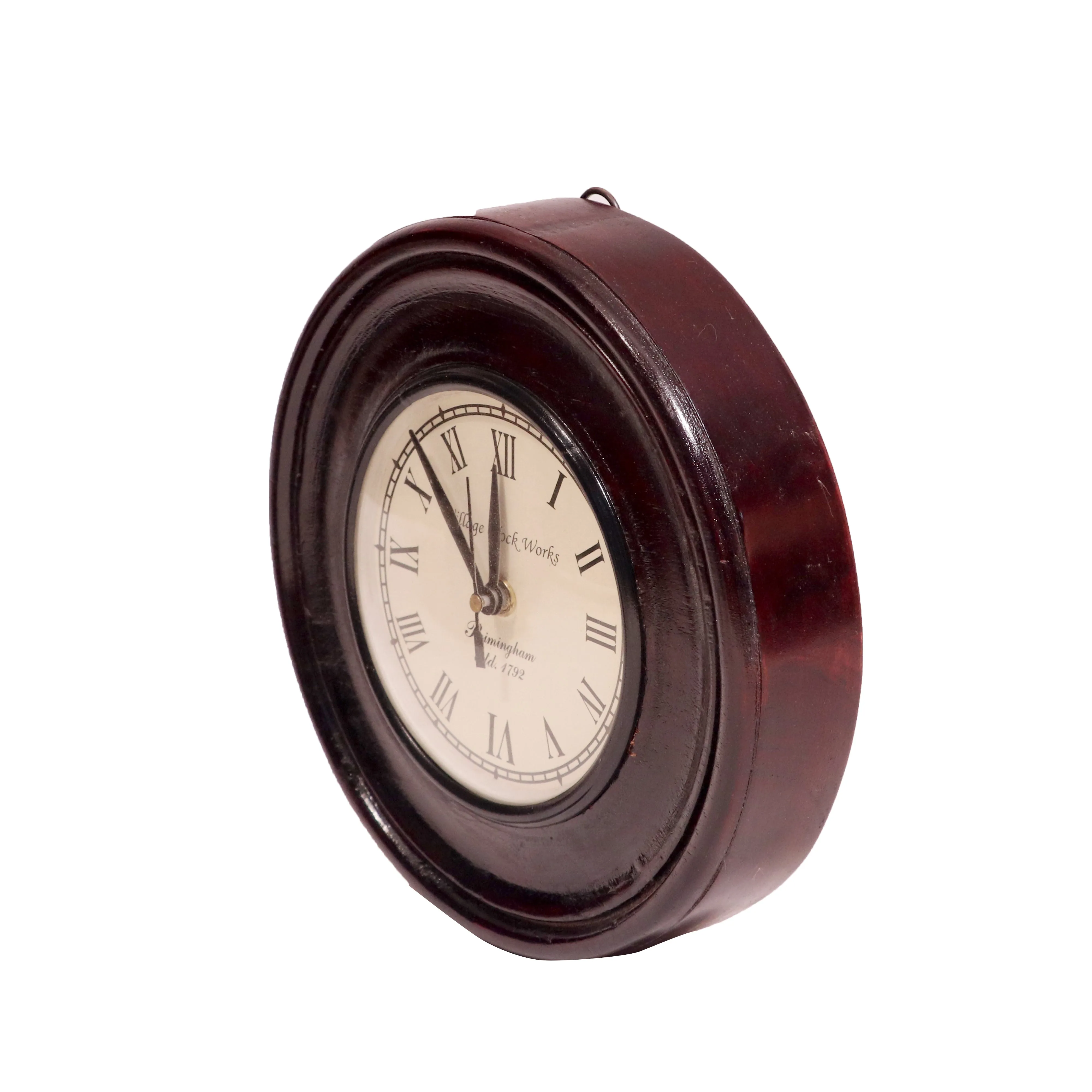 Mohagany Touch Solid Wood Handmade Clock