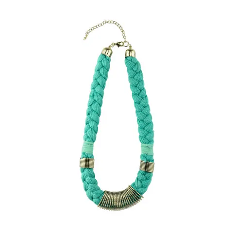 Nellie Necklace in Blue, Red and Mint Green