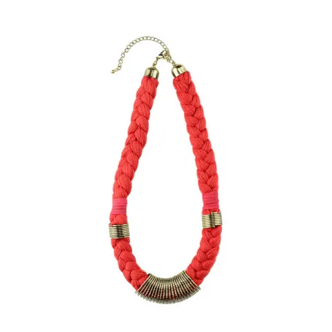 Nellie Necklace in Blue, Red and Mint Green