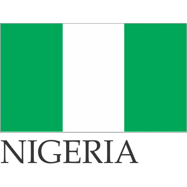 Nigeria Embroidered Flag Badge