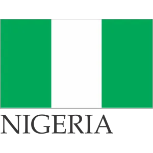 Nigeria Embroidered Flag Badge