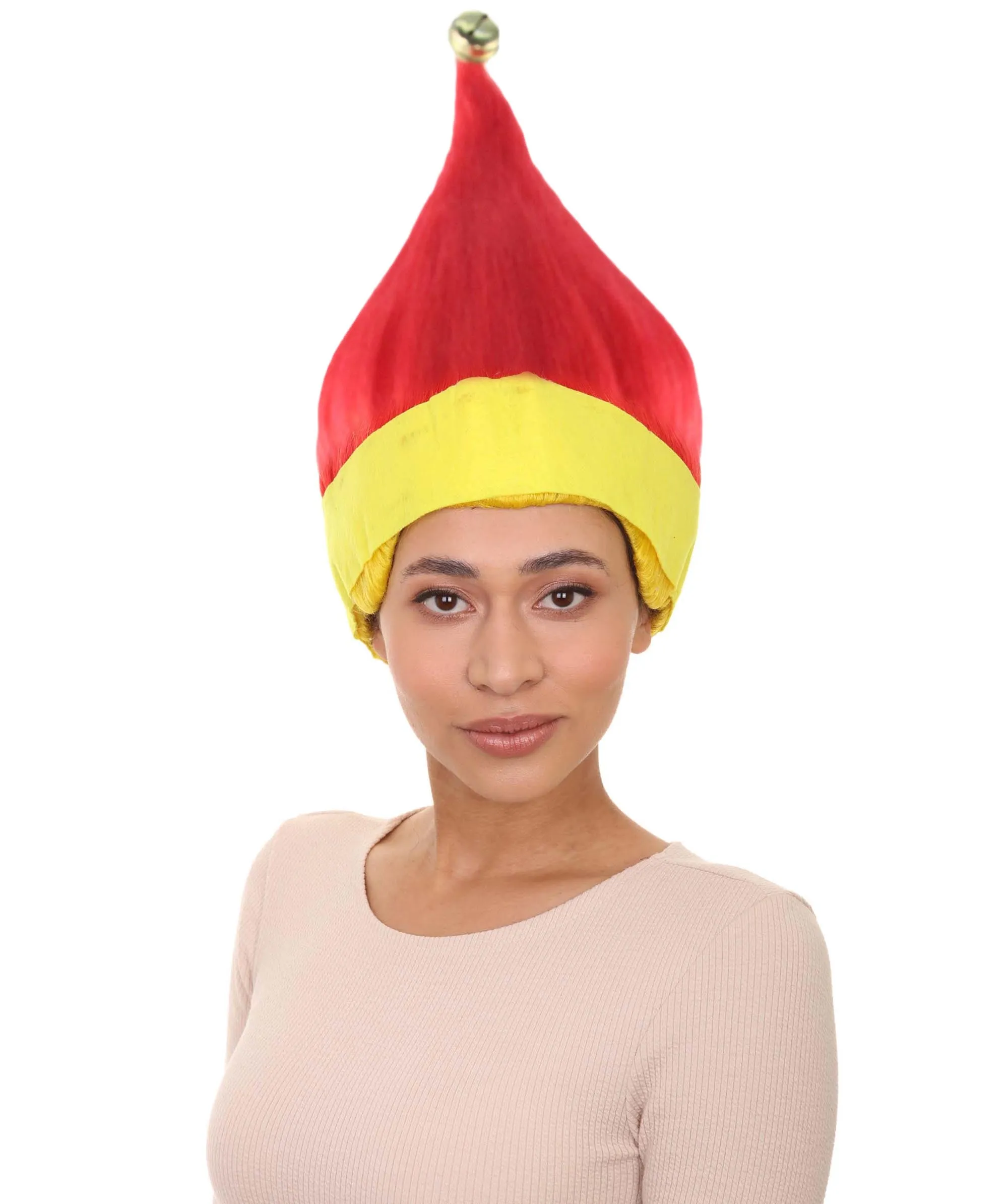 Red And Yellow Wig | Premium Breathable Capless Cap