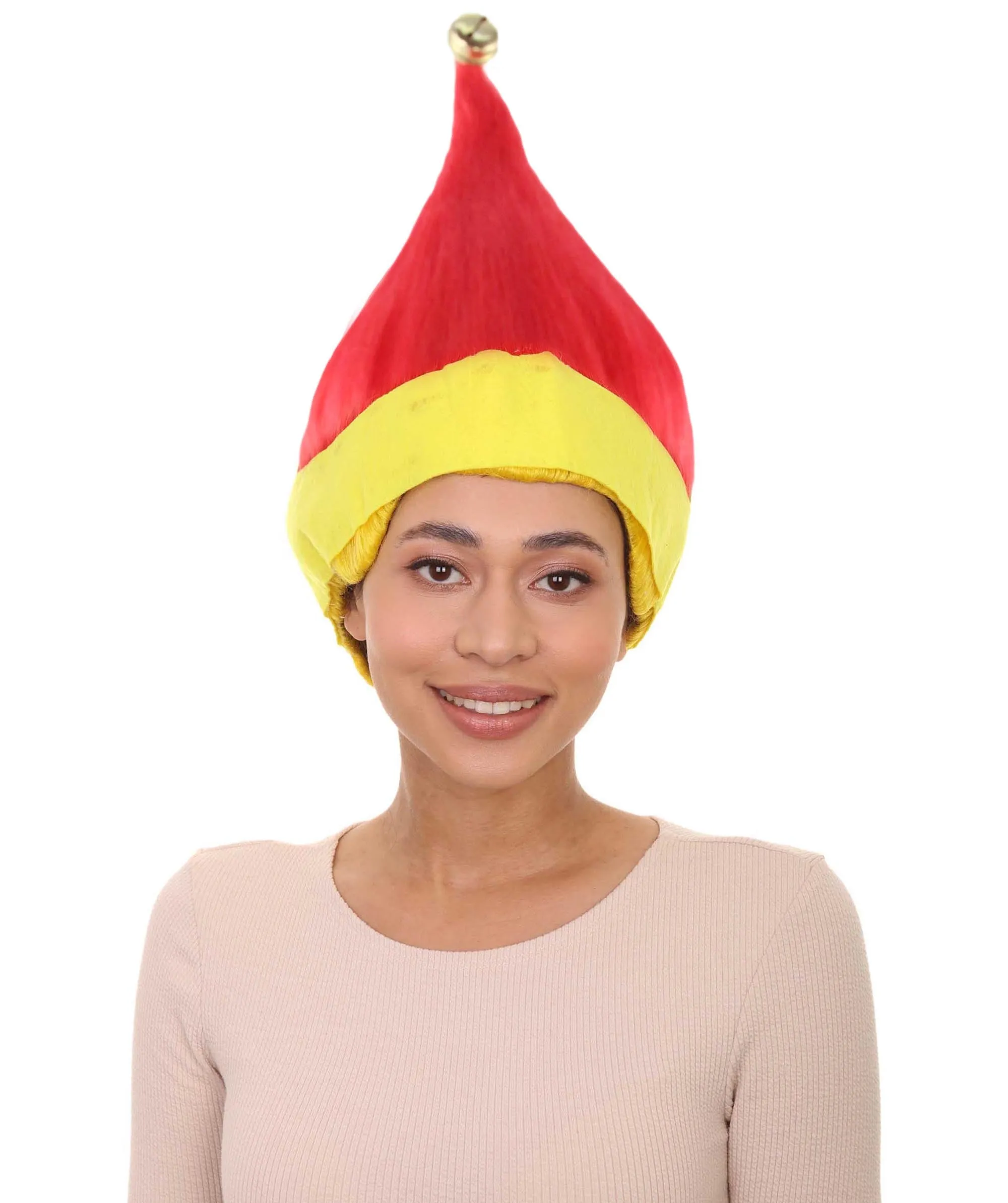 Red And Yellow Wig | Premium Breathable Capless Cap