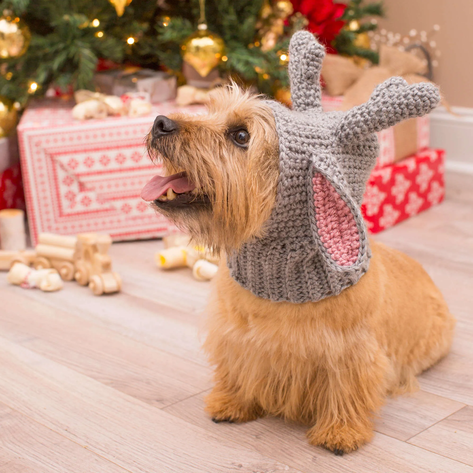 Red Heart Crochet Doggie Deer Snood