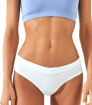 Ruched-Back Wide Side Brazilian Panty Mint Green