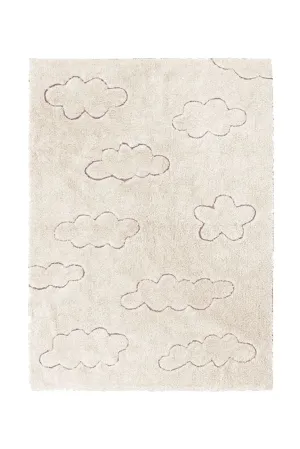 RUGCYCLED WASHABLE AREA RUG CLOUDS