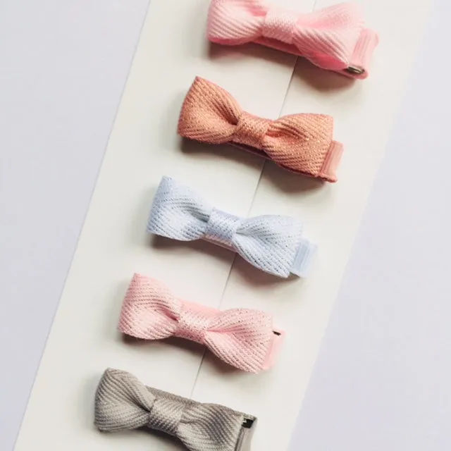 Set of 5 Baby Bows - Pastel and Glitter