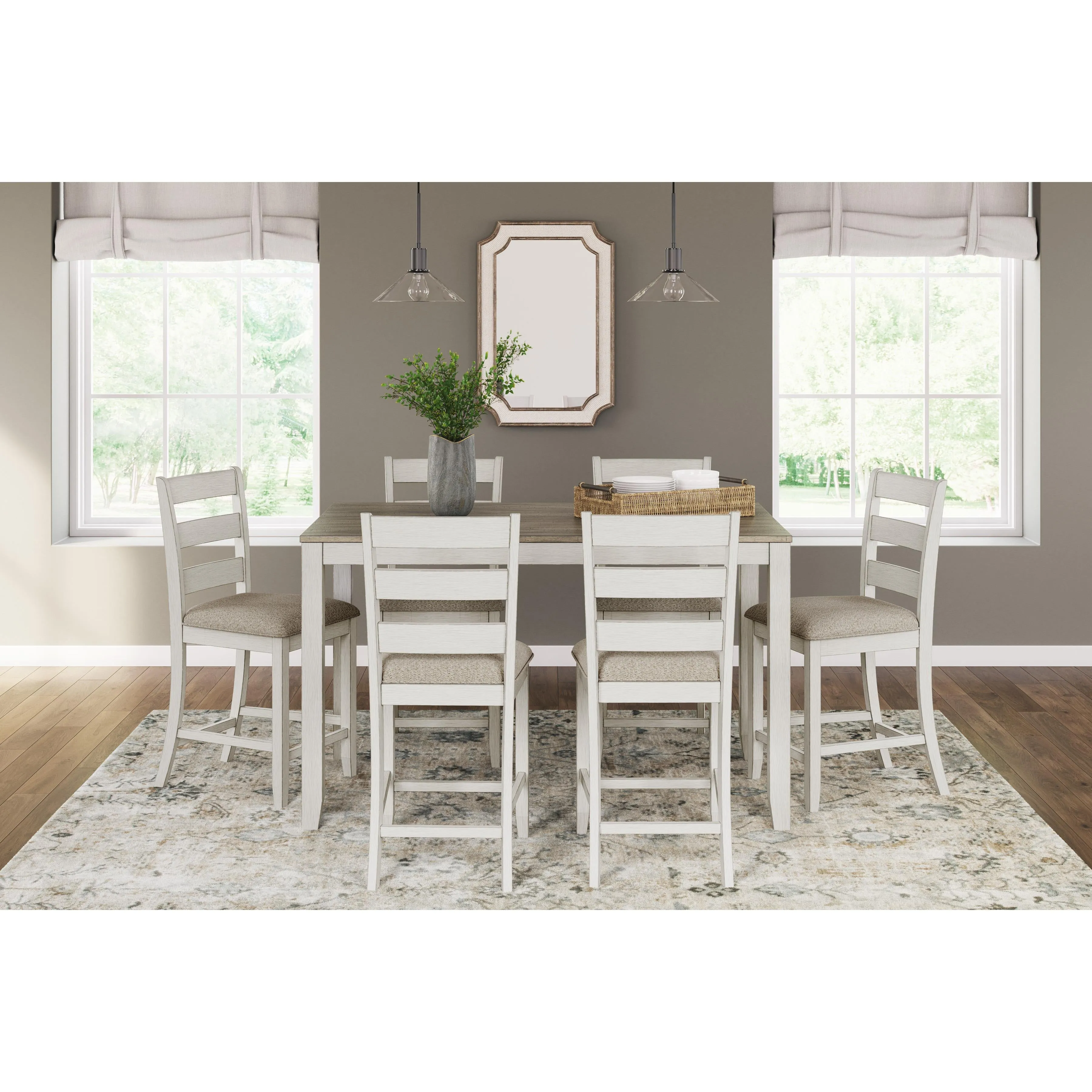 Signature Design by Ashley Skempton 7 pc Counter Height Dinette D394-423