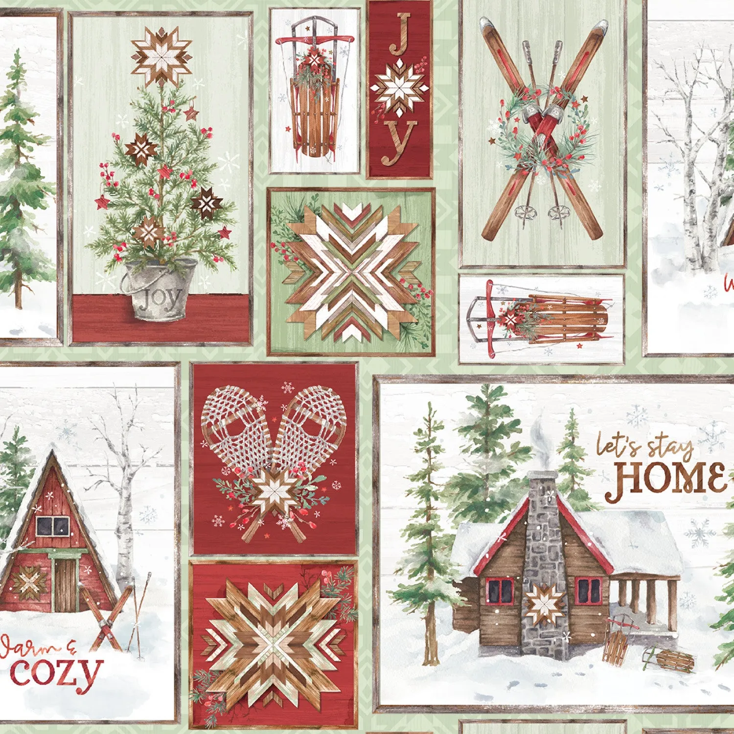 Snowflake Lodge | Snowflake Lodge Patch by Courtney Morgenstern for 3 Wishes | 22213-MLT