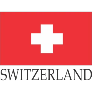 Switzerland Embroidered Flag Badge