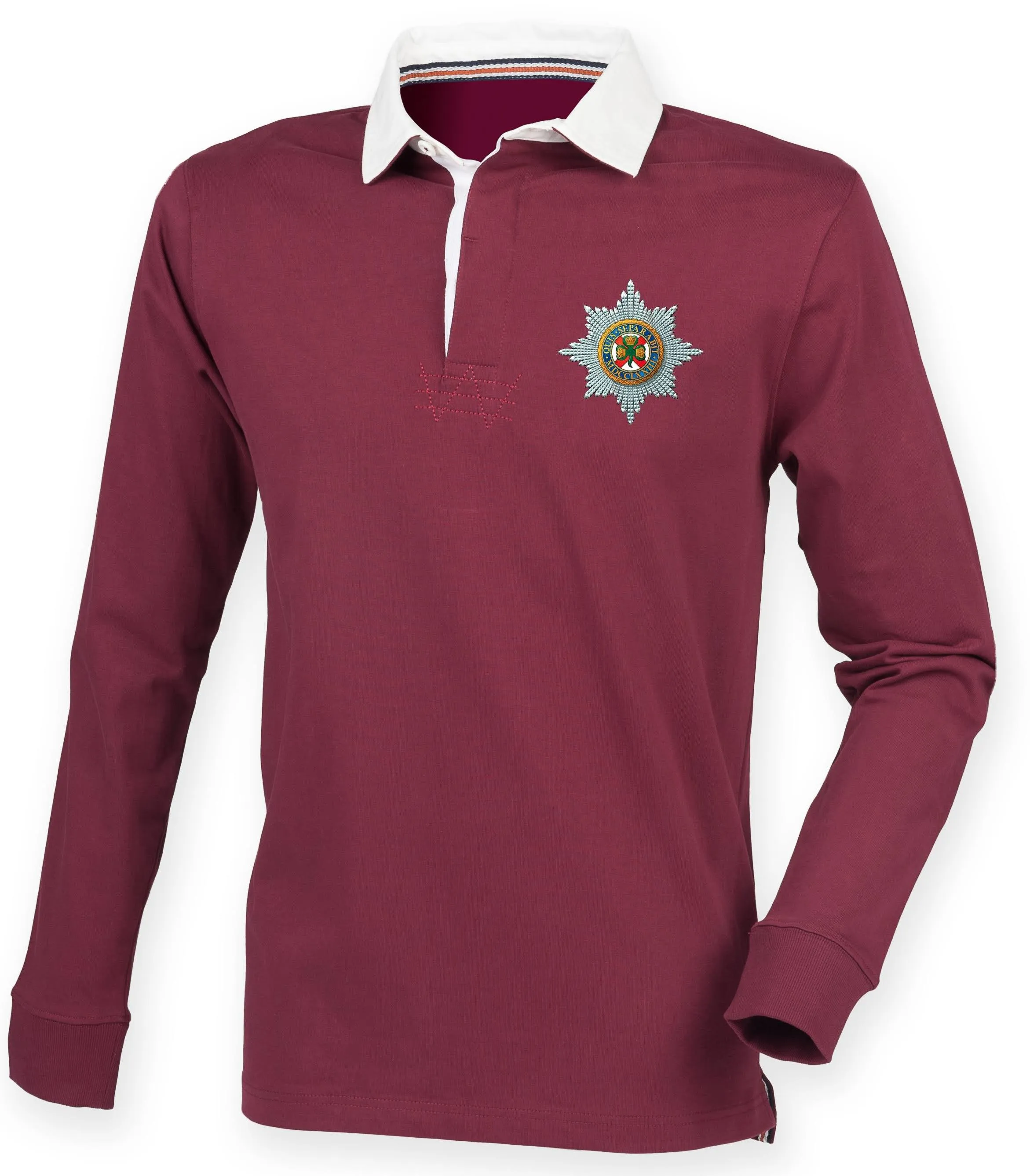 The Irish Guards Premium Superfit Embroidered Rugby Shirt