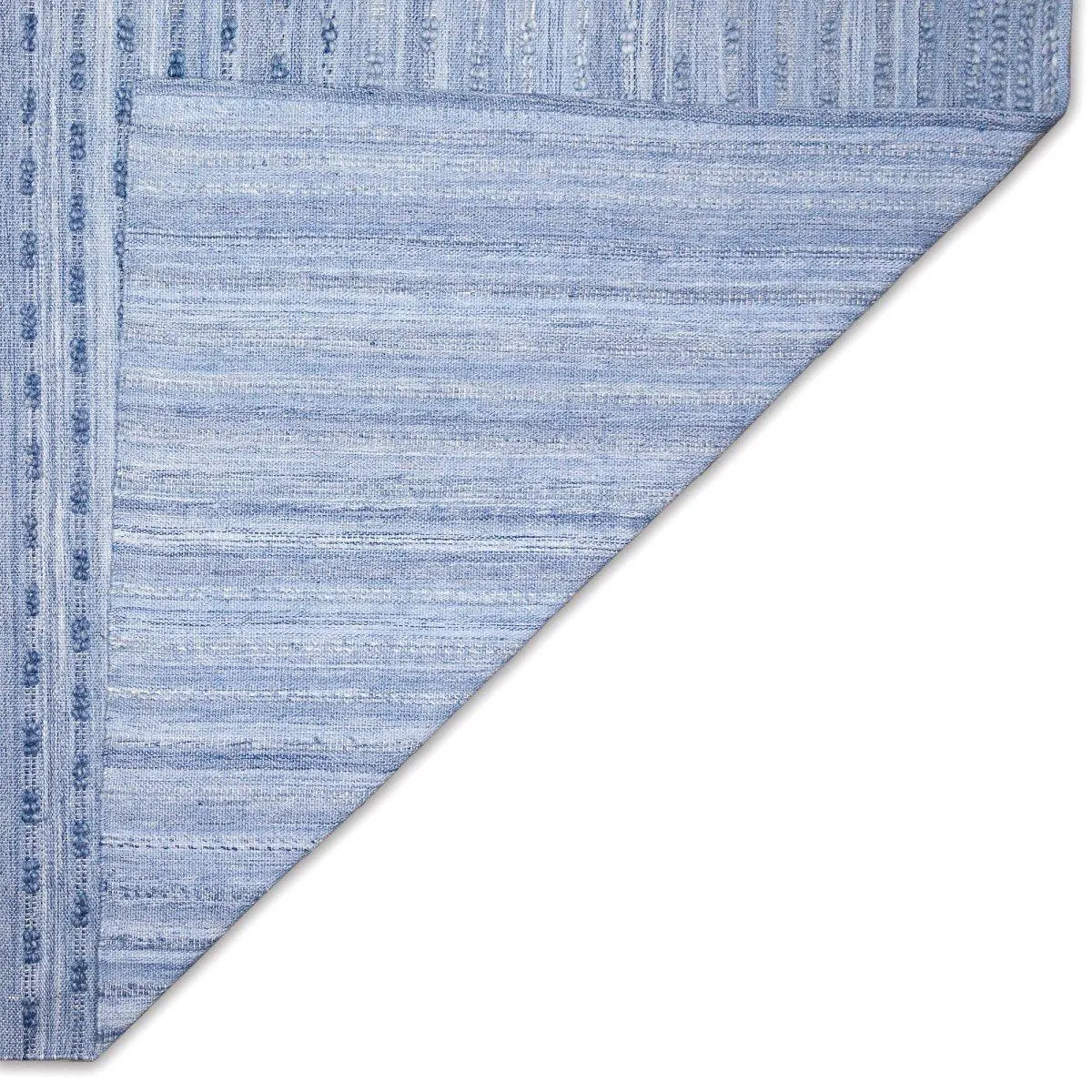 Trans-Ocean HUDSON  Indoor/Outdoor Hand Woven Polyester Handmade Area Rug  - Blue