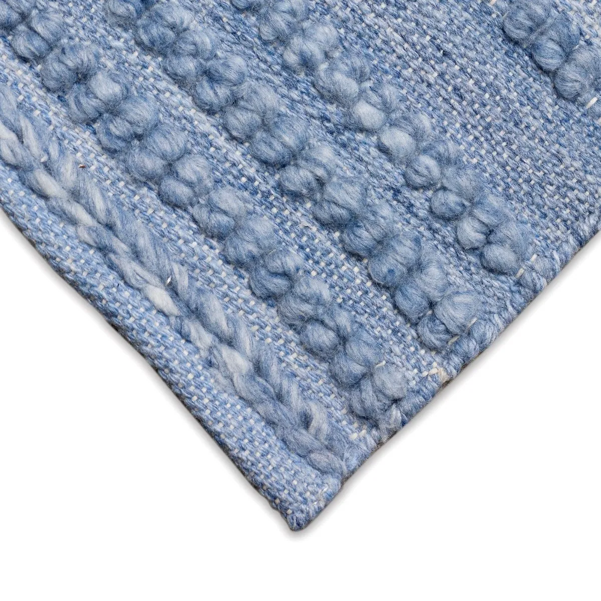 Trans-Ocean HUDSON  Indoor/Outdoor Hand Woven Polyester Handmade Area Rug  - Blue