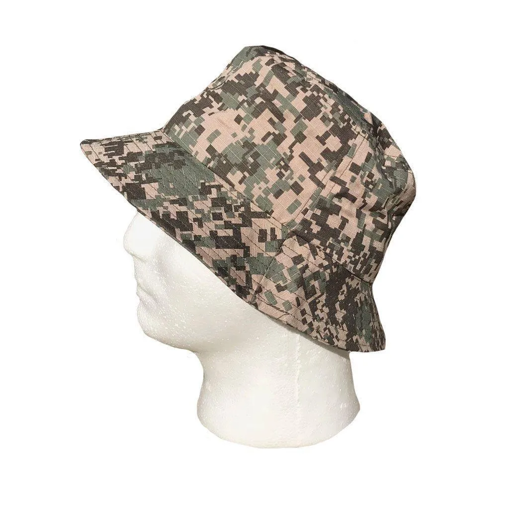 Washed Cotton Sun Bucket Boonie Hats Caps Fitted Sizes Solid /Camo Fishermans Beach