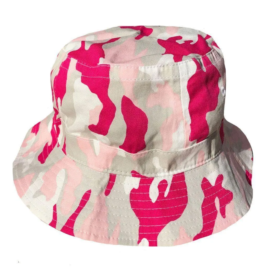 Washed Cotton Sun Bucket Boonie Hats Caps Fitted Sizes Solid /Camo Fishermans Beach