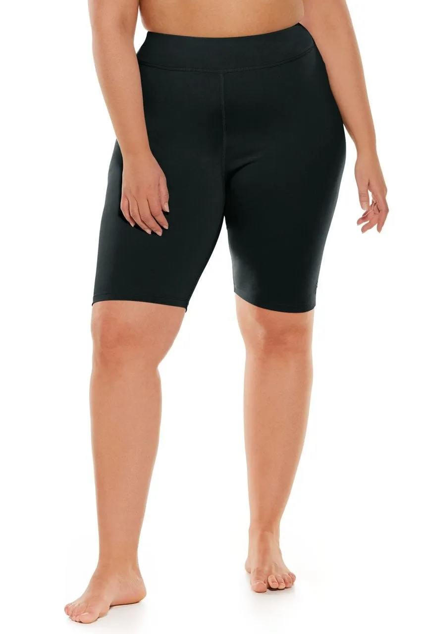 Women's Deep Water Swim Shorts  |  Black